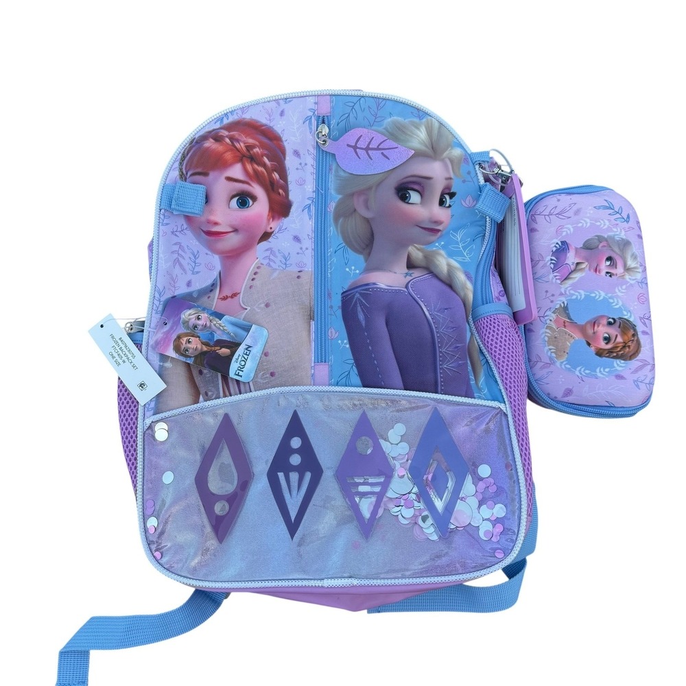 Disney Frozen Backpack by Anna Elsa School Bag Lunch Box Pencil Case
